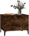 vidaXL - Salontafel - 60x44,5x45 - cm - bewerkt - hout - gerookt - eikenkleurig