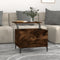 vidaXL - Salontafel - 60x44,5x45 - cm - bewerkt - hout - gerookt - eikenkleurig