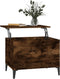 vidaXL - Salontafel - 60x44,5x45 - cm - bewerkt - hout - gerookt - eikenkleurig