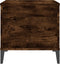 vidaXL - Salontafel - 60x44,5x45 - cm - bewerkt - hout - gerookt - eikenkleurig