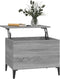 vidaXL - Salontafel - 60x44,5x45 - cm - bewerkt - hout - grijs - sonoma - eikenkleurig