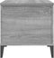 vidaXL - Salontafel - 60x44,5x45 - cm - bewerkt - hout - grijs - sonoma - eikenkleurig