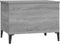 vidaXL - Salontafel - 60x44,5x45 - cm - bewerkt - hout - grijs - sonoma - eikenkleurig