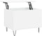 vidaXL - Salontafel - 60x44,5x45 - cm - bewerkt - hout - hoogglans - wit