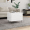vidaXL - Salontafel - 60x44,5x45 - cm - bewerkt - hout - hoogglans - wit