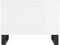 vidaXL - Salontafel - 60x44,5x45 - cm - bewerkt - hout - hoogglans - wit