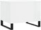 vidaXL - Salontafel - 60x44,5x45 - cm - bewerkt - hout - hoogglans - wit