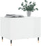 vidaXL - Salontafel - 60x44,5x45 - cm - bewerkt - hout - hoogglans - wit