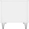 vidaXL - Salontafel - 60x44,5x45 - cm - bewerkt - hout - hoogglans - wit