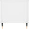 vidaXL - Salontafel - 60x44,5x45 - cm - bewerkt - hout - hoogglans - wit
