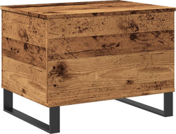 vidaXL - Salontafel - 60x44,5x45 - cm - bewerkt - hout - oud - houtkleurig