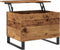 vidaXL - Salontafel - 60x44,5x45 - cm - bewerkt - hout - oud - houtkleurig