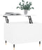 vidaXL - Salontafel - 60x44,5x45 - cm - bewerkt - hout - wit