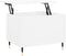 vidaXL - Salontafel - 60x44,5x45 - cm - bewerkt - hout - wit