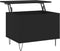 vidaXL - Salontafel - 60x44,5x45 - cm - bewerkt - hout - zwart
