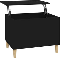 vidaXL - Salontafel - 60x44,5x45 - cm - bewerkt - hout - zwart