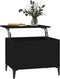 vidaXL - Salontafel - 60x44,5x45 - cm - bewerkt - hout - zwart