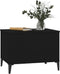 vidaXL - Salontafel - 60x44,5x45 - cm - bewerkt - hout - zwart