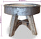 vidaXL - Salontafel - 60x45 - cm - gemengd - gerecycled - hout - zilver