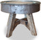 vidaXL - Salontafel - 60x45 - cm - gemengd - gerecycled - hout - zilver