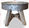 vidaXL - Salontafel - 60x45 - cm - gemengd - gerecycled - hout - zilver