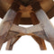vidaXL - Salontafel - 60x45 - cm - gemengd - gerecycled - hout - zilver