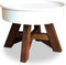 vidaXL - Salontafel - 60x45 - cm - gemengd - gerecycled - hout - zilver