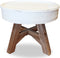 vidaXL - Salontafel - 60x45 - cm - massief - gerecycled - hout - wit