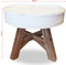 vidaXL - Salontafel - 60x45 - cm - massief - gerecycled - hout - wit
