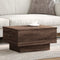 vidaXL - Salontafel - 60x45x31 - cm - bewerkt - hout - bruin - eikenkleurig