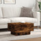 vidaXL - Salontafel - 60x45x31 - cm - bewerkt - hout - gerookt - eikenkleurig