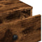 vidaXL - Salontafel - 60x45x31 - cm - bewerkt - hout - gerookt - eikenkleurig