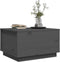 vidaXL - Salontafel - 60x50x35 - cm - massief - grenenhout - grijs