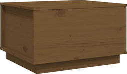 vidaXL - Salontafel - 60x50x35 - cm - massief - grenenhout - honingbruin