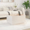 vidaXL - Salontafel - 60x50x35 - cm - massief - grenenhout - wit