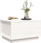 vidaXL - Salontafel - 60x50x35 - cm - massief - grenenhout - wit