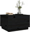vidaXL - Salontafel - 60x50x35 - cm - massief - grenenhout - zwart