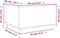 vidaXL - Salontafel - 60x50x35 - cm - massief - grenenhout - zwart