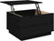 vidaXL - Salontafel - 60x50x35 - cm - massief - grenenhout - zwart