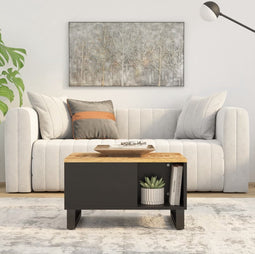 vidaXL - Salontafel - 60x50x35 - cm - massief - mangohout