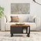 vidaXL - Salontafel - 60x50x35 - cm - massief - mangohout