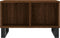 vidaXL - Salontafel - 60x50x36,5 - cm - bewerkt - hout - bruin - eikenkleur