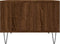 vidaXL - Salontafel - 60x50x36,5 - cm - bewerkt - hout - bruin - eikenkleur