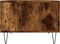 vidaXL - Salontafel - 60x50x36,5 - cm - bewerkt - hout - gerookt - eikenkleurig