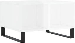 vidaXL - Salontafel - 60x50x36,5 - cm - bewerkt - hout - hoogglans - wit