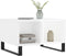 vidaXL - Salontafel - 60x50x36,5 - cm - bewerkt - hout - hoogglans - wit