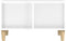 vidaXL - Salontafel - 60x50x36,5 - cm - bewerkt - hout - hoogglans - wit