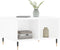vidaXL - Salontafel - 60x50x36,5 - cm - bewerkt - hout - hoogglans - wit