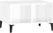 vidaXL - Salontafel - 60x50x36,5 - cm - bewerkt - hout - hoogglans - wit