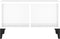 vidaXL - Salontafel - 60x50x36,5 - cm - bewerkt - hout - hoogglans - wit